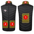 thumbnail image 2 of guisaled Men Heated Vest Rechargeable USB Electric Heated Vest 4 Heating Zone Winter Outdoor Camping Fishing Ski Heated Vests, 2 of 3