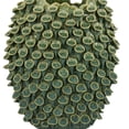 thumbnail image 2 of Jarrón Benzara Nina de cerámica texturizado, 33 cm, color verde, 2 of 5