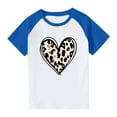 thumbnail image 1 of Rbaofujie T-Shirt à Manches Courtes à Col Rond pour Fille avec Imprimé Graphique de Lettres, 1 of 9