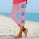 thumbnail image 3 of Pantalones de Ajuste Seco de la Moda de las Mujeres Imprimidas Leggings, Deporte de Yoga Elástico de Poliéster Elástico Respirable, 3 of 4