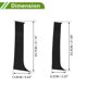 thumbnail image 4 of Moldura de Ventana del Pilar de la Puerta Unique Bargains para Chevy Silverado 2007-2013 Negro Frontal Izquierdo Derecho Sticker Antirrayaduras Cubierta Exterior de Puerta 4 Pcs, 4 of 8