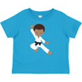 thumbnail image 3 of Inktastic African American Boy, Black Belt, Karate Pose Boys Baby T-Shirt, 3 of 5