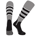 thumbnail image 1 of PEAR SOX OTC Baseball Softball Stirrup Socks (C, 5in) Silver, White, Black, Black (XL), 1 of 3