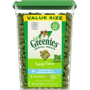 Greenies Feline Adult Natural Dental Care Cat Treats, Catnip Flavor, 9.75 oz. Tub