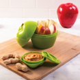 thumbnail image 3 of Hutzler Apple & Dip To-Go Lunch Snack Storage Container - Green, 3 of 5