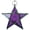 Purple, variant on In the Breeze 9220 — Teal 5-Point Star Tealight Lantern — Moroccan-Style Boho Chic Glass and Metal Tealight Hanging Lantern