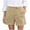 #001 Khaki, variant on Womens Combat Cargo Hiking Shorts with Multi Pockets Button down Casual Loose Fit Roll up Fashion Summer Pants Tracksuits Bottoms Outdoor Athletic Running Bermuda Shorts Daliywear