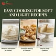 thumbnail image 6 of NY SPICE SHOP Rice Flour - 1 Pound -  Rice Flour Ground - All Natural Rice Starch Flour - White Rice Atta - Rice Grain Flour for Baking White Breads, Cooking & Cakes, 6 of 7