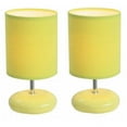 thumbnail image 1 of Simple Designs Stonies Small Stone Look Table Bedside Lamp 2 Pack Set, 1 of 1