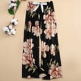 thumbnail image 2 of DHFJKG Womens Pajama Pants Sleepwear Bottoms Relaxed Fit Wide Leg Summer Comfortable Floral Print Drawstring Pj Trendy Trousers, 2 of 3