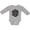 AC-Heather Grey, variant on 20 Sided Black Dice Boys or Girls Long Sleeve Baby Bodysuit