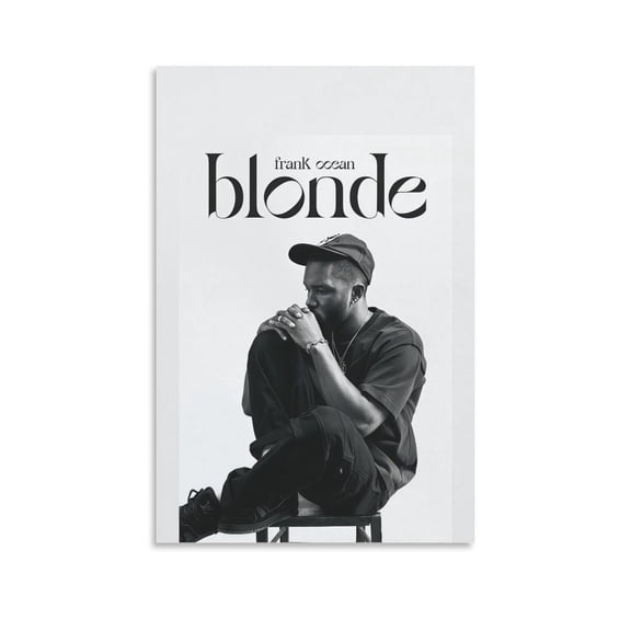 Frank Ocean Poster Blond 7 Canvas Wall Art Prints Poster Gifts Photo Picture Painting Posters Room Decor Home Decorative 16x24inch(40x60cm)