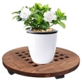 thumbnail image 1 of SEWCHICS Support Roulant avec Roues Base Circulaire en Bois pour Propriétaires 1 Paquet, 1 of 7