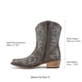 thumbnail image 2 of Bota DREAM PAIRS DWUMAB2511 Marrón Bordada con Tacón de 4 cm al Tobillo, 2 of 8