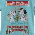 thumbnail image 2 of Girl's One Hundred and One Dalmatians Original Movie Poster  Graphic Tee Tahiti Blue X Large, 2 of 4