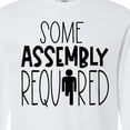 thumbnail image 4 of Inktastic Some Assembly Required Right Leg Amputee Long Sleeve T-Shirt, 4 of 5
