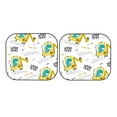 thumbnail image 7 of Xecao Dinosaur on Excavator for Foldable Car Sun Shades (2-Pack) offer sun protection with an easy-fold design for convenient windshield shading., 7 of 7