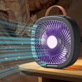 thumbnail image 1 of Ventilador de escritorio plegable con temporizador digital, brisa fresca, portátil, para uso en la oficina y el hogar, 1 of 4