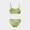thumbnail image 4 of Jamicy Teen Bathing Suits Hot Spring Wear High Waisted Bikini Sets Wide Straps Two Piece Swimsuit Floral Print Bathing Suits, 4 of 4