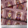 thumbnail image 2 of Soimoi Poly Georgette Fabric Animal Skin & Chinese Opera Mask Devil Fabric Prints by Yard 42 Inch Wide, 2 of 3