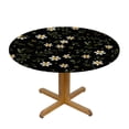 thumbnail image 3 of Acheng Round Tablecloth, 100% Polyester Fiber, Waterproof and Wrinkle Resistant, Easy to Clean, Suitable for Round Tables of Various Sizes 70x70in, 3 of 7