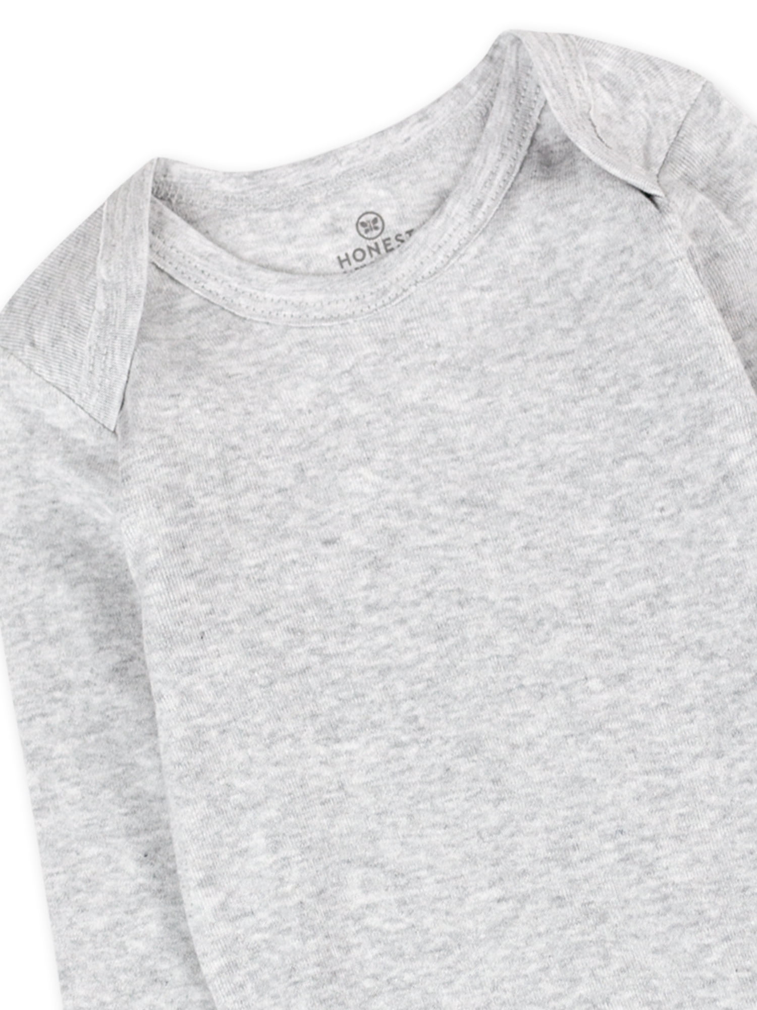 Honest Baby Clothing Organic Cotton Baby Long Sleeve Bodysuits, 5-Pack, Sizes Newborn-24 Months