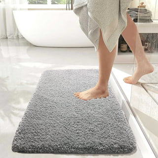 NINIANG Super Absorbent Bath Mats for Bathroom Floor Shower Quick Drying  Non Slip Washable Diatom Mud Cozy Soft Microfiber Easy to Clean Rectangle