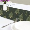 thumbnail image 4 of Yayeee Table Runner 70 inches Long Home Kitchen Dinning Party Decoration, Hand Drawn Christmas Trees, 4 of 7