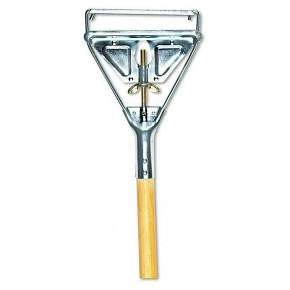 54 in. Quick Change Metal Head MOP Wood Handle