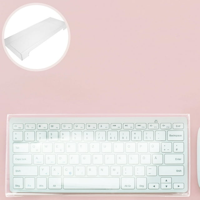 ELAYARD Acrylic Clear Keyboard Cover with Precise Fit for Desktop and Mechanical Keyboards