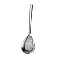 thumbnail image 1 of Cuchara ranurada para espumadera de acero inoxidable 304 con orificios para colgar duraderos y agarre cómodo. Grande, 1 of 9