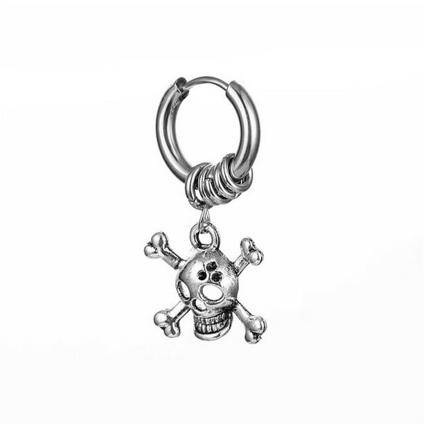 1/2 piezas de moda Cruz pluma Stud pendientes estilo Punk Rock para Mujeres Hombres alta calidad Acero inoxidable Hiphop oreja joyería Tan Jianjun unisex