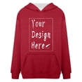 thumbnail image 6 of 2024 Women's Hooded Long Sleeved Solid Color Hoodie Womens Ling Hoodies Snap down Sweatshirt Women Pullover Hoodie Women plus Sweaters Women Sleep Hoodie Women Holiday Sweatshirt Women Sweaters Cover, 6 of 8