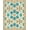Turquoise Blue Sand, Pattern 4, variant on ODIKA Ocean Stained Entryway Teal Beachy Cherry Nautical Turtle Boho Playful for Queen Size Bedroom, Under Bed, Master , Foldable Easy Care
