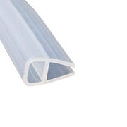Etopar Bath Door Seal Strip Shower Screen Window Gap Seal Curved Flat Rubber Glass Bottom Frameless Weather 6mm 78" inch U Shape