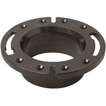 Oatey 43586 Closet Flange, 4 in Connection, ABS, Black