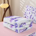 thumbnail image 5 of Homewish Rustic Plant Lavender Zipper Twin Comforter Sets with Fitted Sheet and 2 Pillowcases,Wild Animal Butterfly Zipper Bedding Set For Men Women,Reversible,4-Piece, 5 of 7