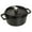 Matte Black, variant on Staub Cast Iron 2.75-qt Round Cocotte - Graphite Grey