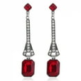 thumbnail image 5 of LINXIQIN Earrings with Square Crystal Studs and Tassel Pendant for Women, 5 of 10