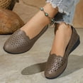 thumbnail image 6 of Hoshose Women Flats Shoes Hollow out Round Toe Breathable Closed Toe Slip on Shoes for Women Dressy Spring&Summer, 6 of 7