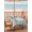 Teal, Sand, White, variant on Outdoor Tablecloth with Umbrella Hole & Zipper, Grey Palm Trees Rectangle Tablecloth 60x84 Inch, Vintage Tropical Summer Botancial Patio Table Cover Waterproof Table Cloth for Picnic/Party