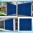 thumbnail image 7 of Covers & all Outdoor Vinyl Curtain, 18 Oz Heavy Duty Waterproof UV & Weather Resistant Blackout Drapes for Patio Cabana Pergola Gazebo Porch, Rustproof Grommets Top & Bottom (4'H x 8'W, Blue), 7 of 7