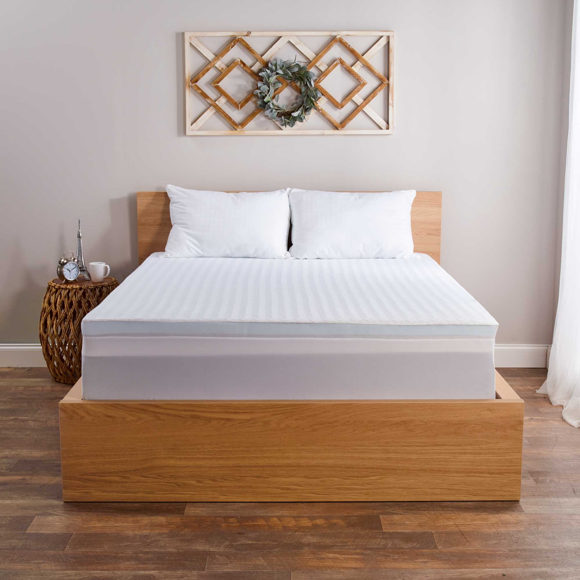 Comfort Tech 2" Serene Foam Mattress Topper with Removable Cover, TwinXL