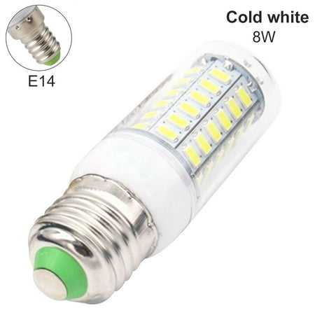 

Justhard LED Corn Light Bulb Portable Transparent Cover Lighting Night Lamp Home Decoration E27 6W Cold White E14 Type 4