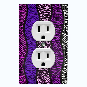 Metal Light Switch Plate Cover Colorful Safari African Tribal Art Pattern SFR025