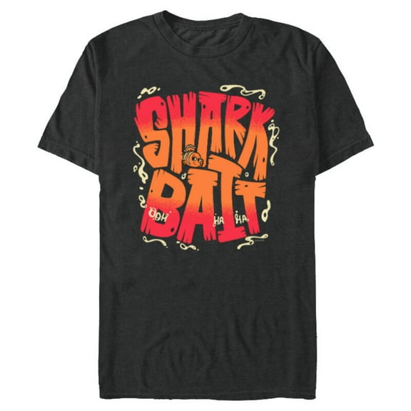 Disney and Pixar’s Finding Nemo Sharkbait Shark Bait Nemo - Short Sleeve Blended T-Shirt for Adults - Customized-Dark Heather