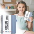 thumbnail image 2 of pdqouc Address and Password Book with Alphabetical Tabs Hardcover Spiral Bound Address Organizer for Contacts,Internet Website Logins,Telephone Book Notebook Journal for Home Office, 2 of 9