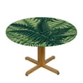 thumbnail image 3 of GOSMITH Tablecloths Palm Leaf, Exotic Pattern with Tropical Leaves in Watercolor Art Style Jungle Luau Hawaii White, 3 of 7