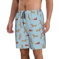 thumbnail image 2 of Balery Dachshund Dog Traje de Baño Estilo Hawaiano para Hombre, Shorts de Secado Rápido con Bolsillos-XX-Large, 2 of 6