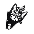 thumbnail image 4 of Silueta de adorno de jardín multifuncional con recorte de metal 2D de Peeping Gato, 4 of 9